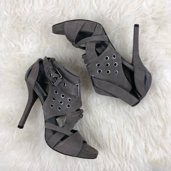 Pour La Victoire Shoes - Pour la Victoire Edgy Suede Heels